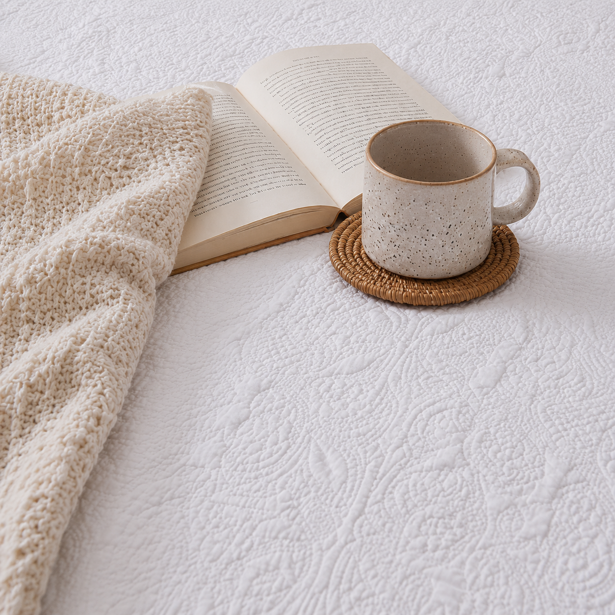 Antique White Coverlet Set