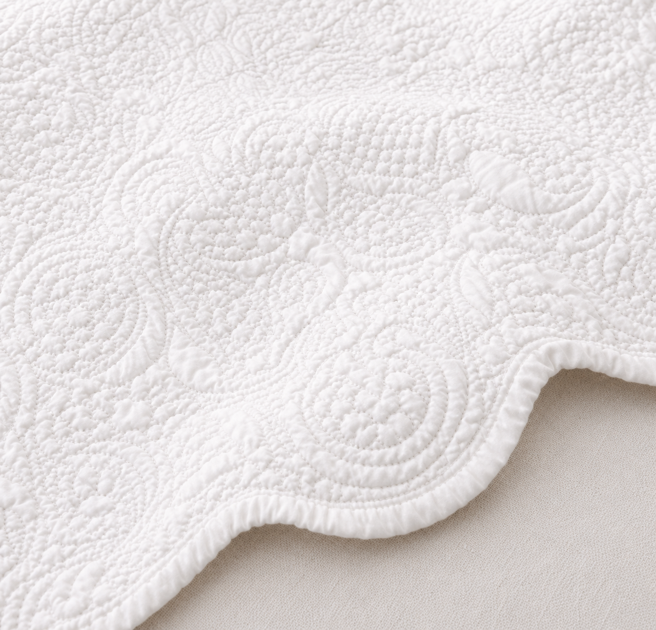 Antique White Throw