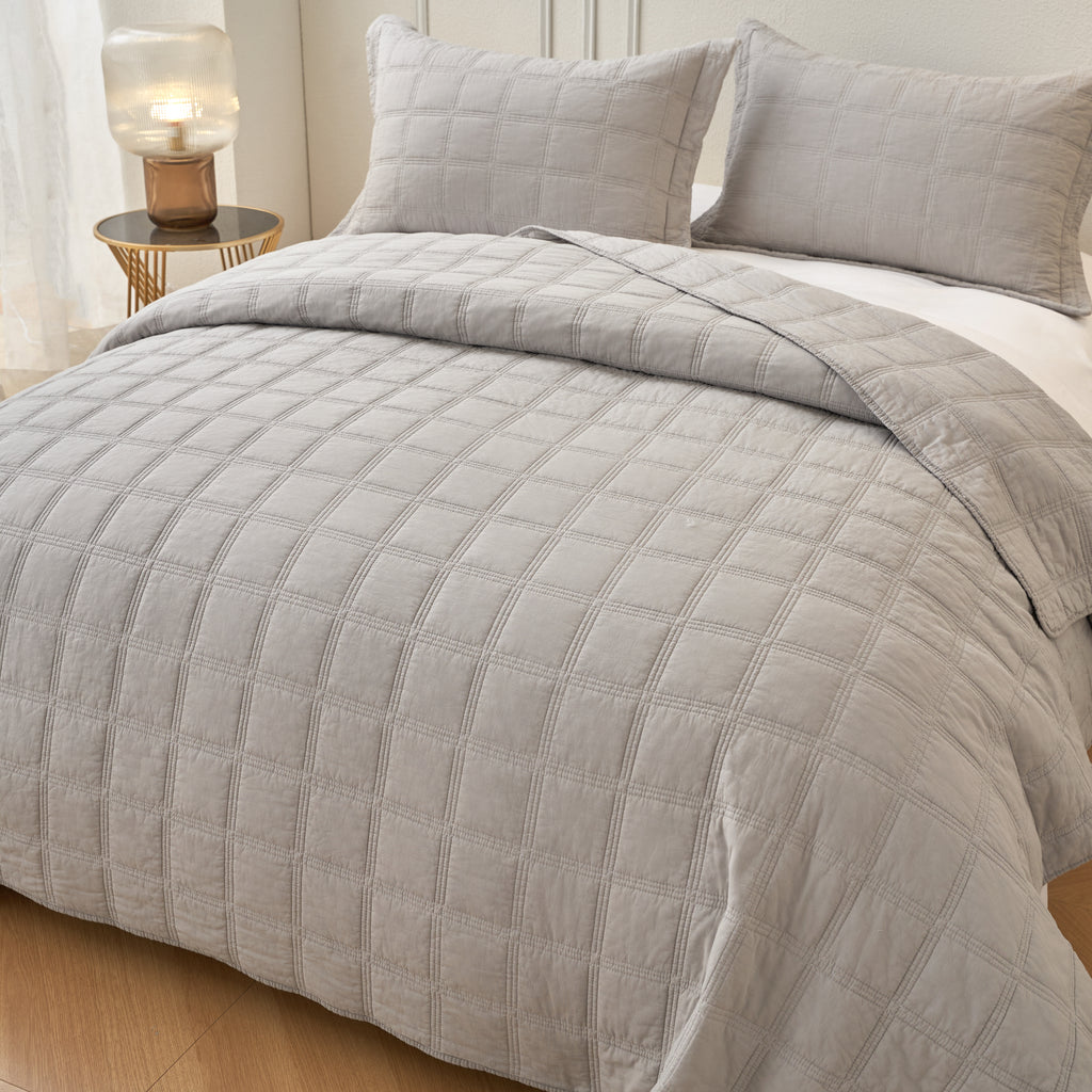 Smokey Grey Coverlet Set